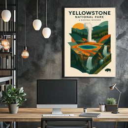 Yellowstone National Park A Natural Wonder Poster