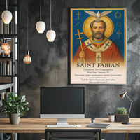 Saint Fabian Poster PosterGoat