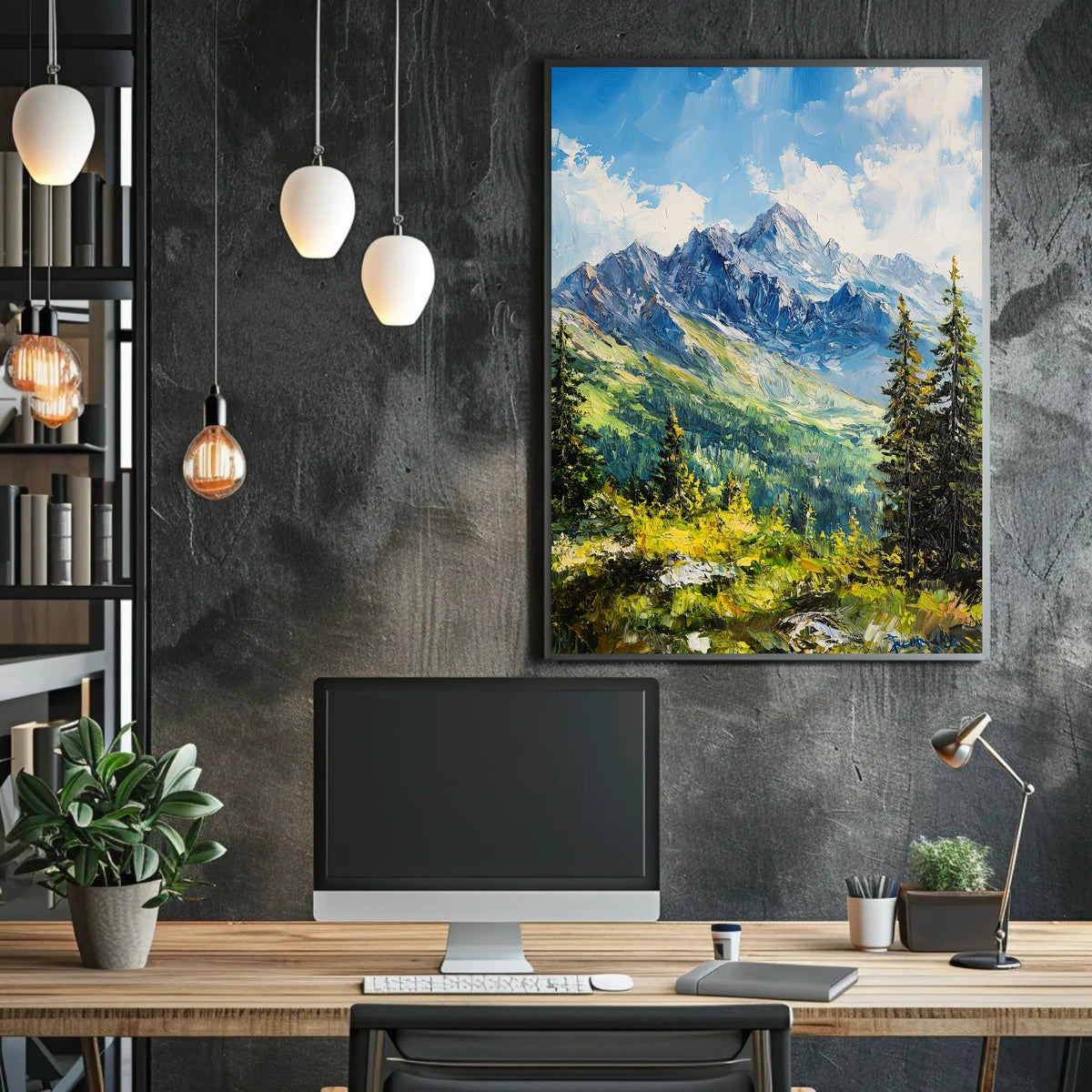 Slovakia High Tatras Mountain Landscape Scenic Poster