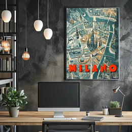Milano Cityscape Poster