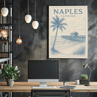 Naples Florida Coastal Serenity Poster Wall Art 18x24