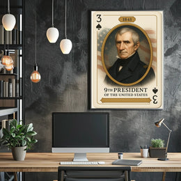 William Henry Harrison Ninth President Portrait Poster