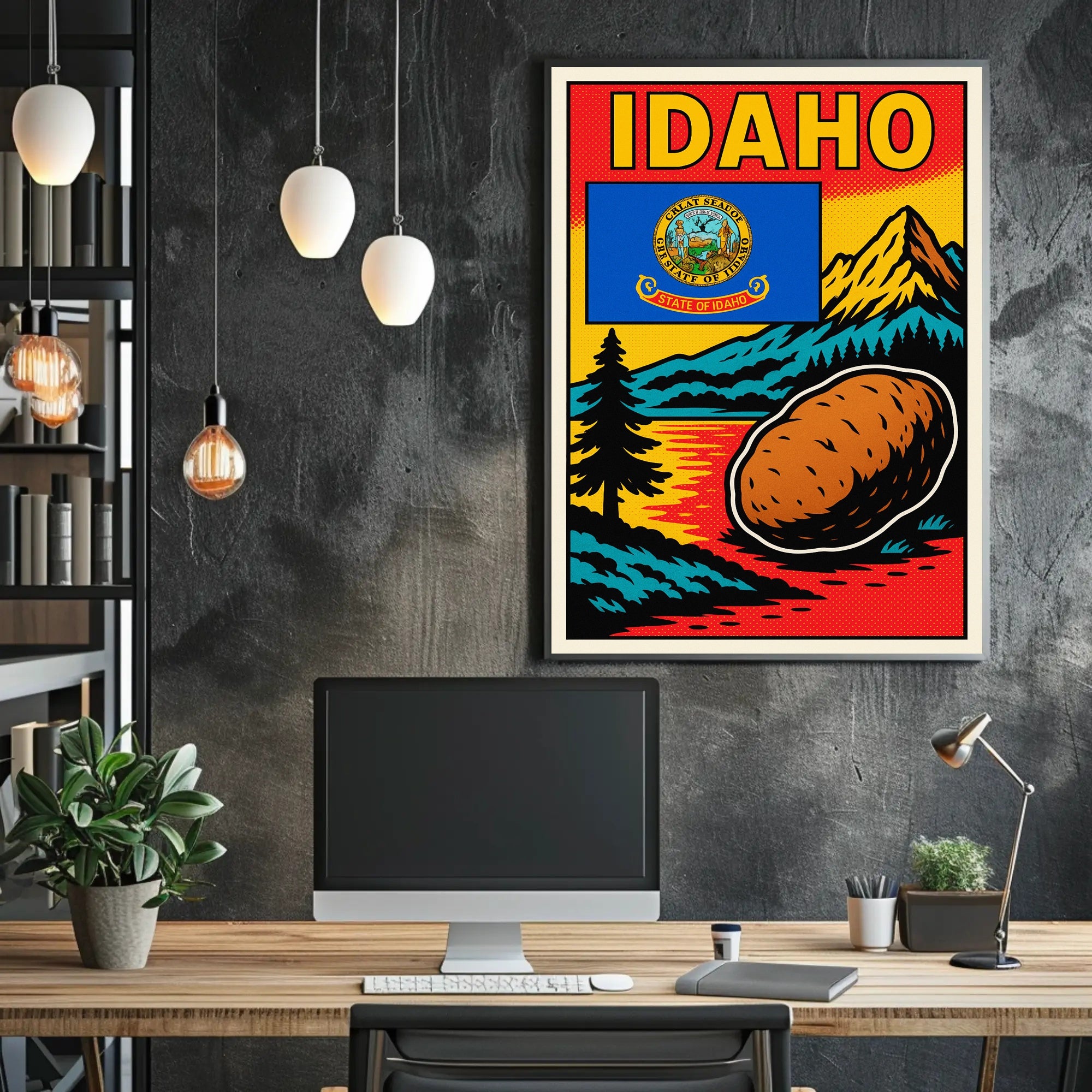 Idaho The Gem State Poster PosterGoat