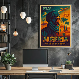 Algeria Vintage Travel Adventure Retro Desert Exploration Travel Poster PosterGoat
