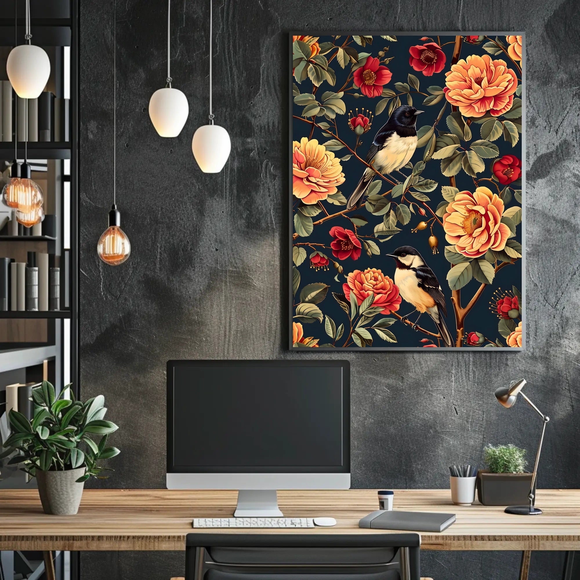 Birds And Blossoms William Morris Art Poster