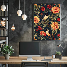 Birds And Blossoms William Morris Art Poster