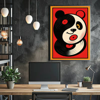 Vinyl Panda Poster