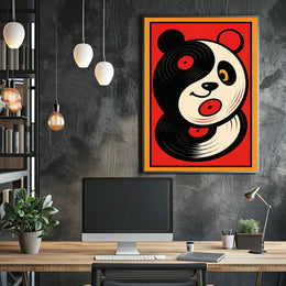 Vinyl Panda Poster