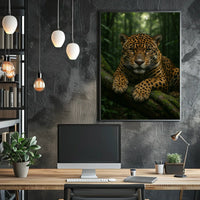 Majestic Jaguar in the Jungle Poster
