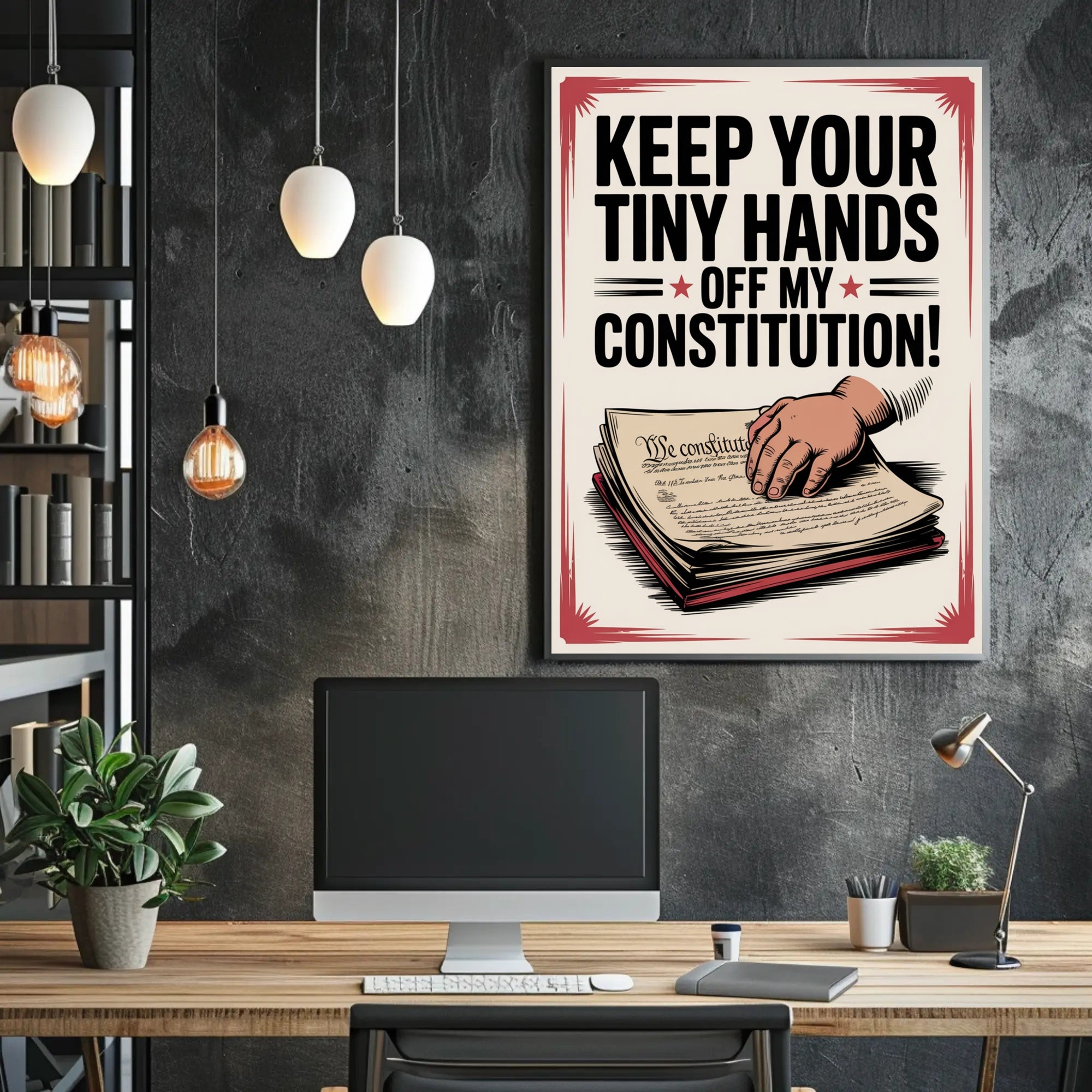 Protect the Constitution Political Propaganda Poster
