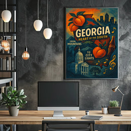 Georgia Heart Of The South Poster