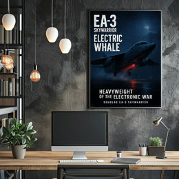 Electric Whale Douglas EA-3 Skywarrior Poster PosterGoat