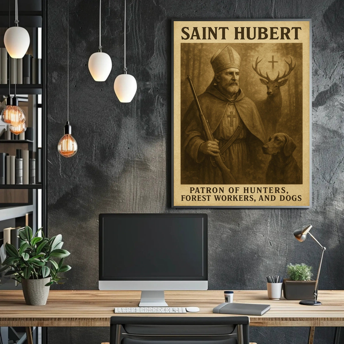Saint Hubert Patron Of Hunters Poster