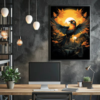 Sunset Symphony A BirdS Journey Poster