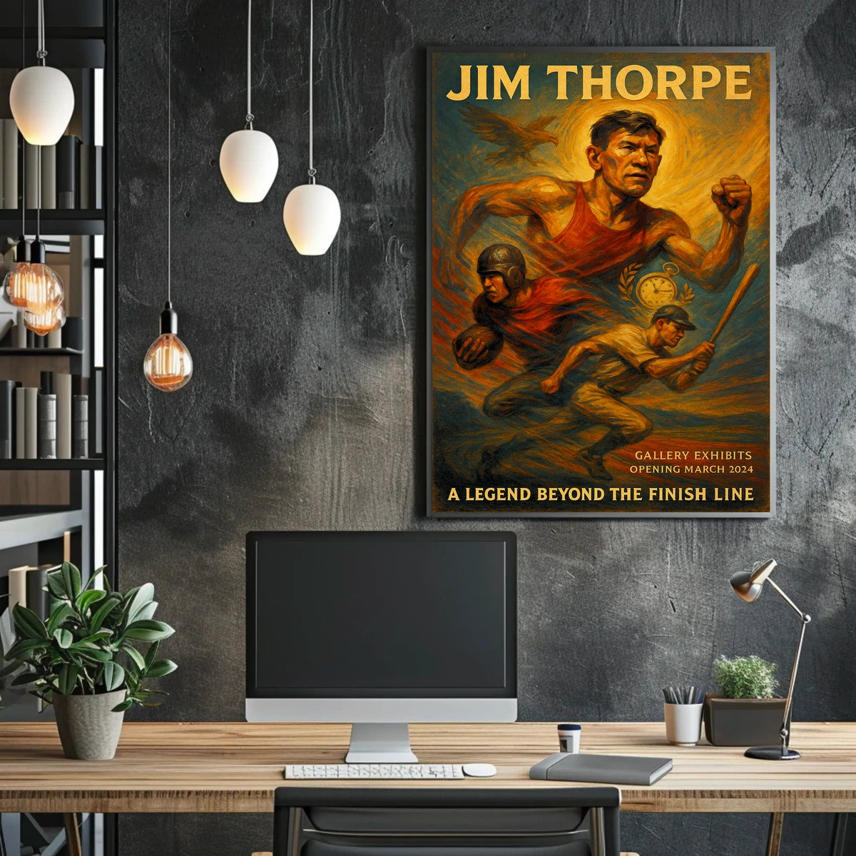 A Legend Beyond the Finish Line Jim Thorpe Poster