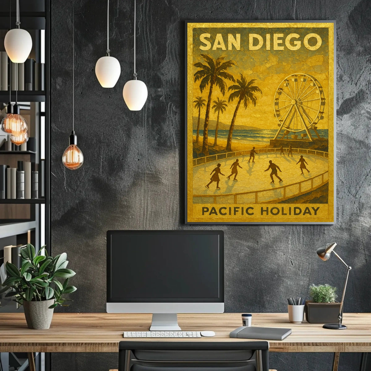 San Diego Pacific Holiday Poster