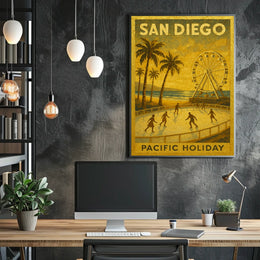 San Diego Pacific Holiday Poster