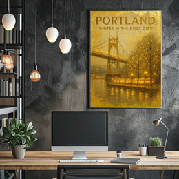 Winter In The Rose City Poster