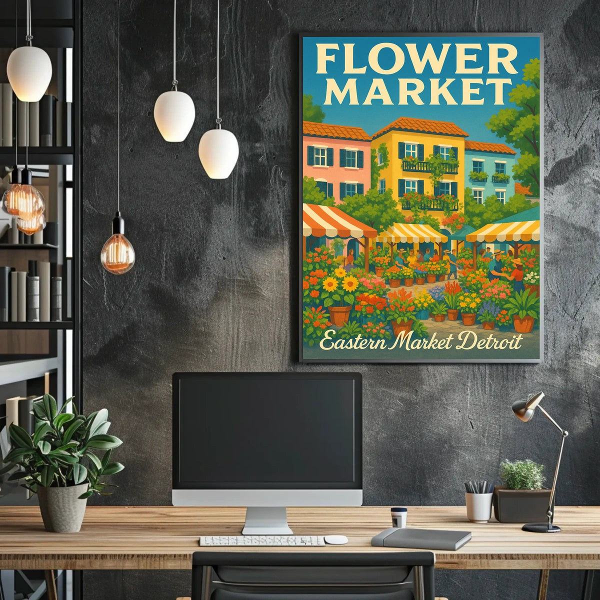 Flower Market Poster