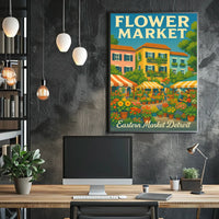 Flower Market Poster