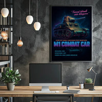 M1 Combat Car Icon Of Early Mechanized Poster