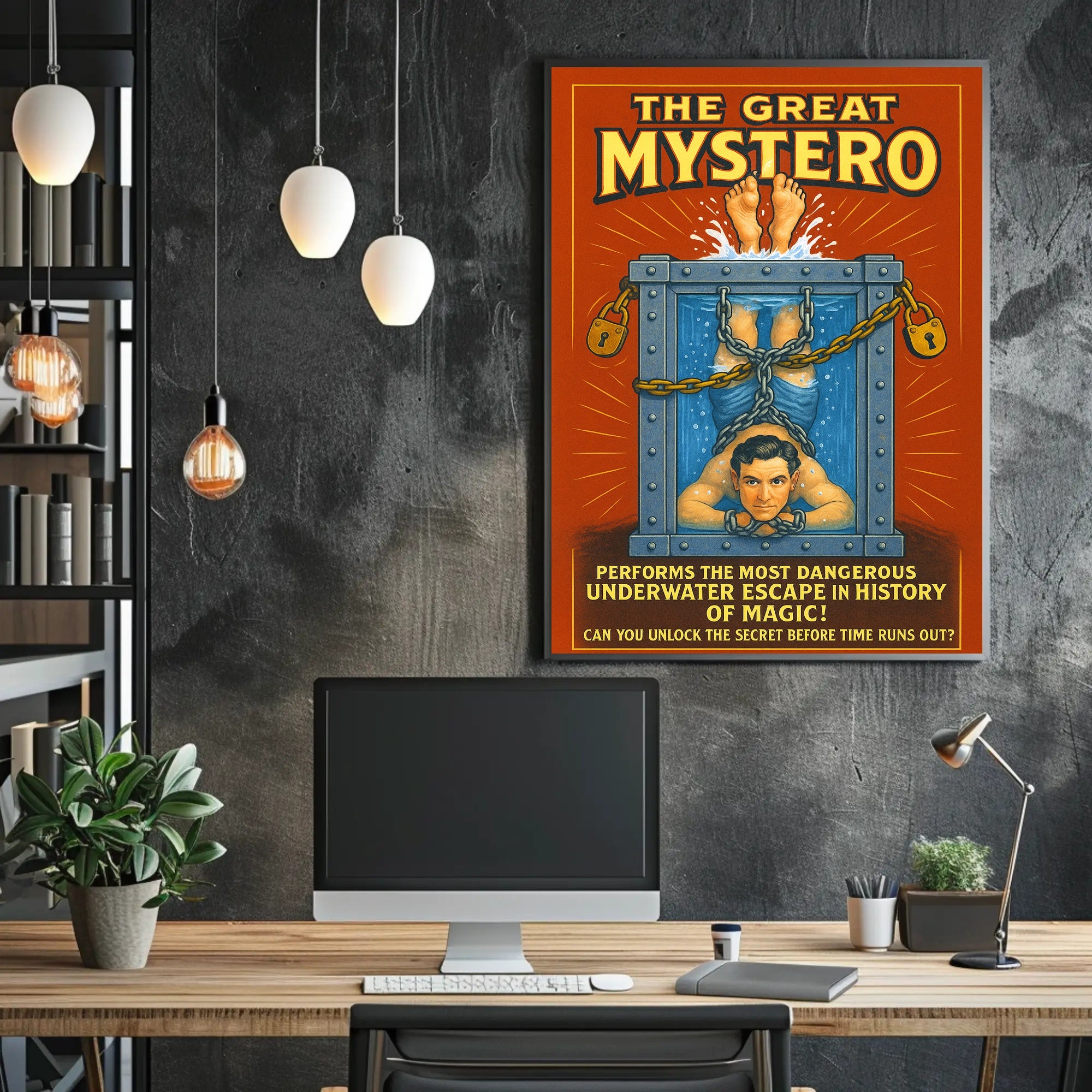 The Great Mystero Underwater Escape Poster PosterGoat