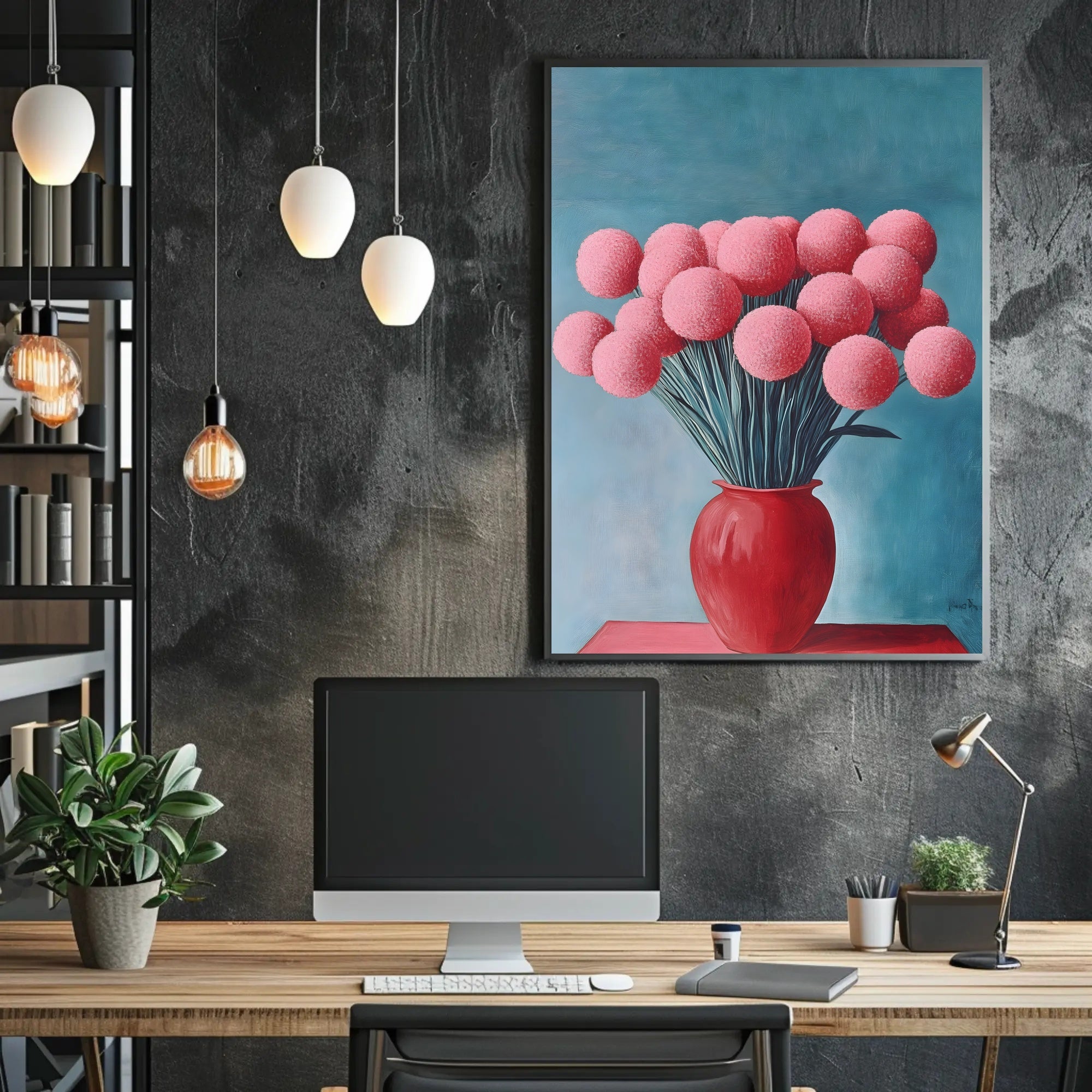 Floral Fantasy Poster Vibrant Botanical Wall Art