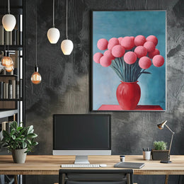 Floral Fantasy Poster Vibrant Botanical Wall Art