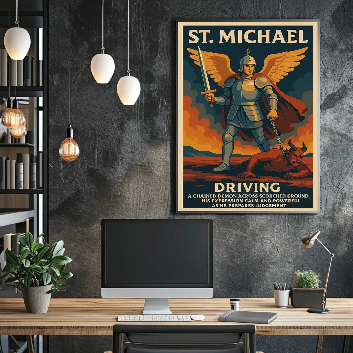 St. Michael The Divine Warrior Poster