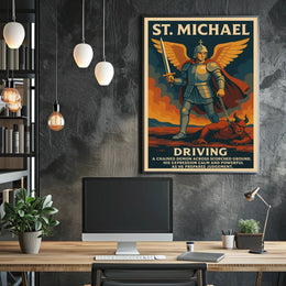 St. Michael The Divine Warrior Poster