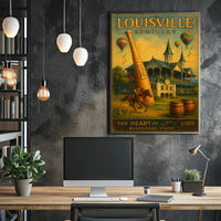 Louisville, Kentucky The Heart of the Bluegrass State Poster