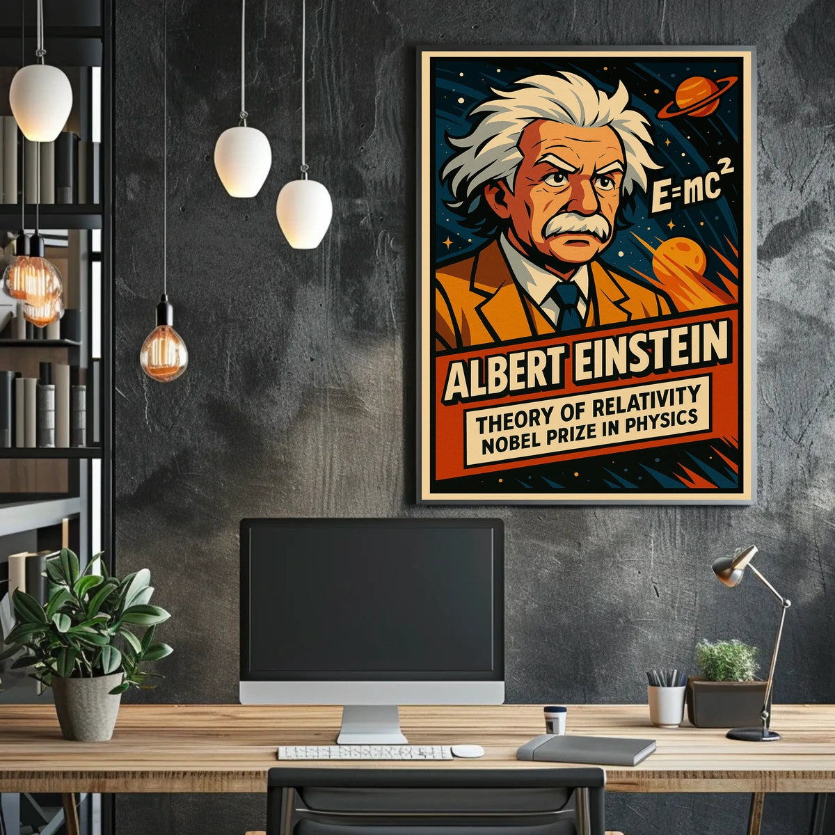 Albert Einstein Theory Of Relativity Poster