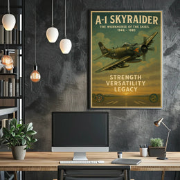 A-1 Skyraider The Workhorse of the Skies Poster