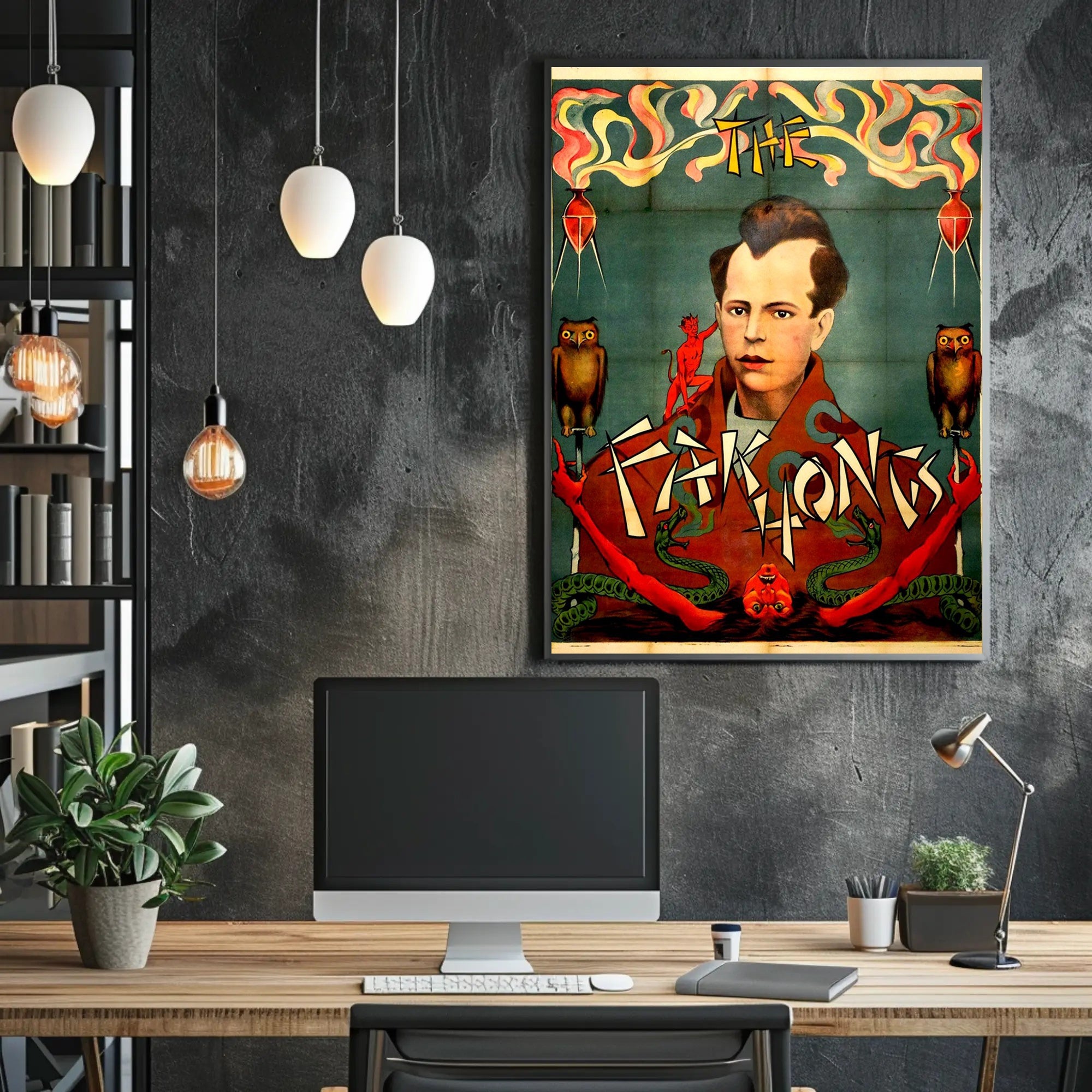 The Fak Hongs Magic Show Vintage Artistic Poster