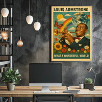 Louis Armstrong What a Wonderful World Poster