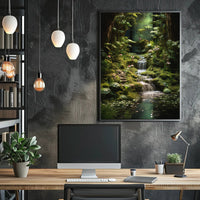 Fantasy Enchanted Forest Scene, Artistic Poster