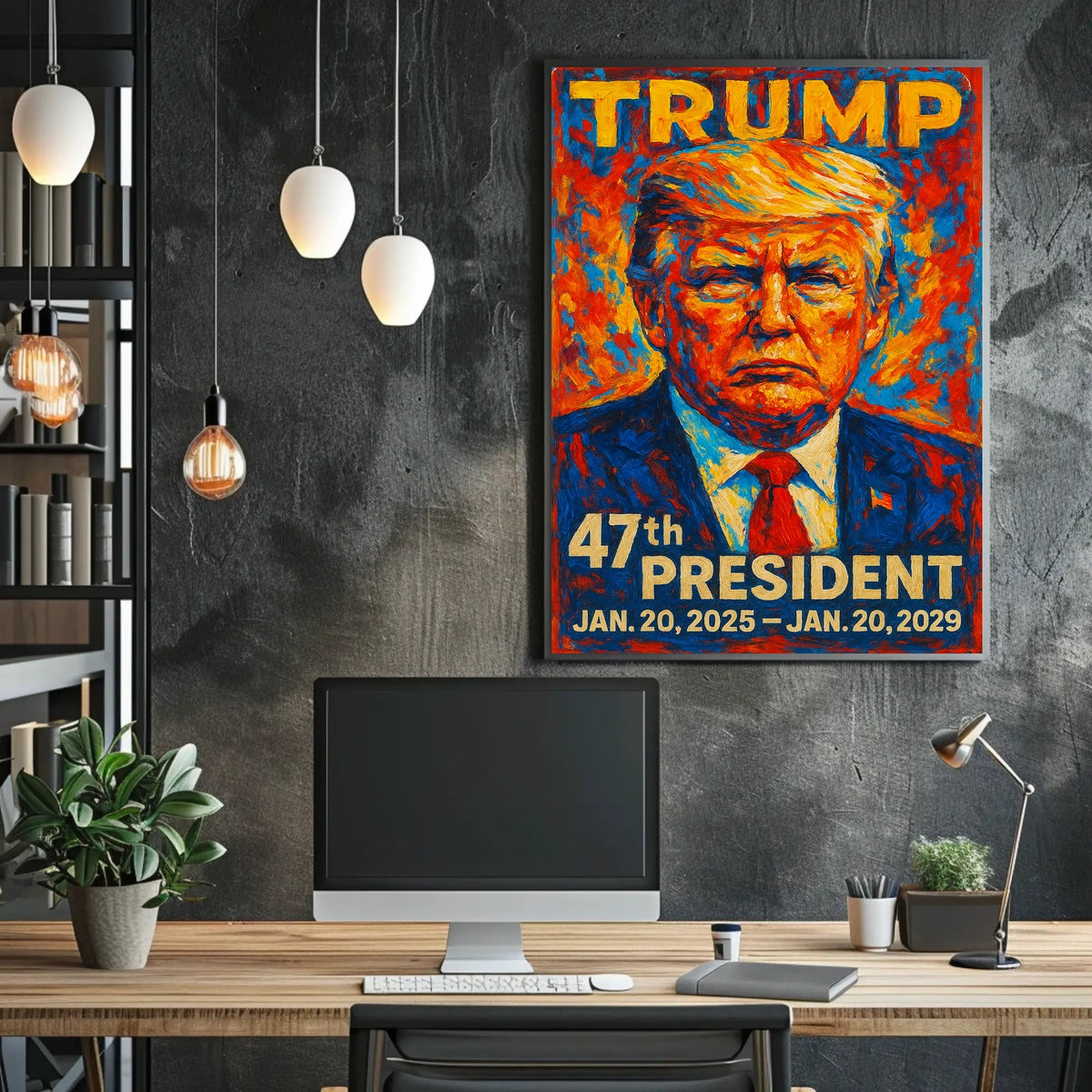 Donald Trump The Colorful Commander Poster