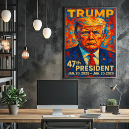 Donald Trump The Colorful Commander Poster