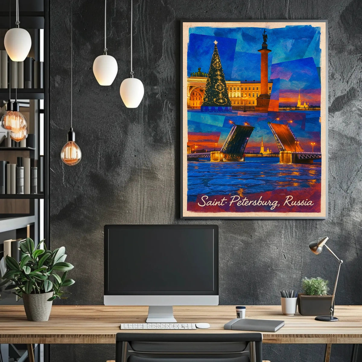 Saint Petersburg Russia Historic Cityscape Timeless Art Collectors Heritage Iconic Poster