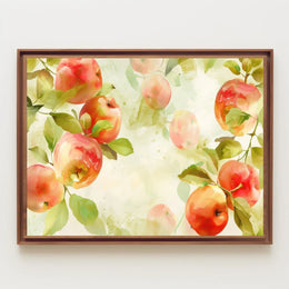 Watercolor Apples Poster