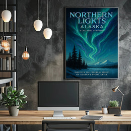 Northern Lights Alaska Poster PosterGoat