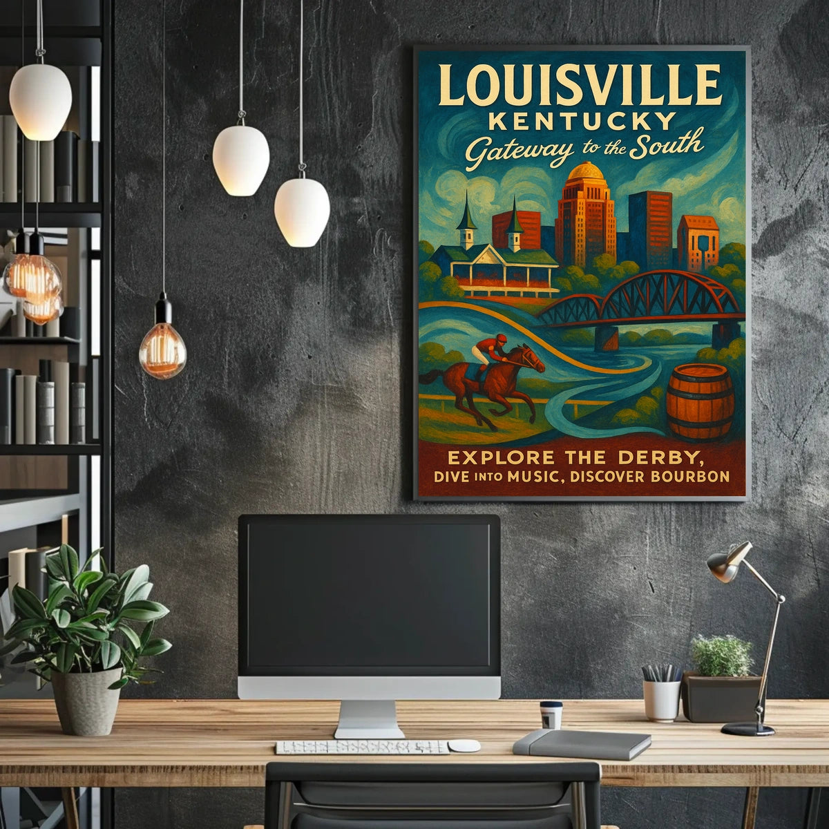 Louisville, Kentucky Gateway to the South Poster