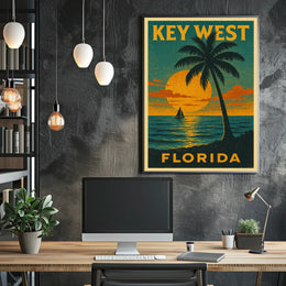 Key West Sunset Poster
