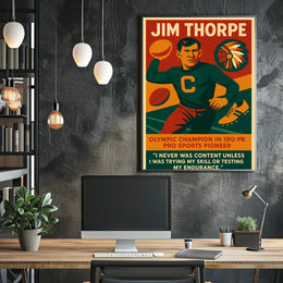 Jim Thorpe Legendary Athlete Poster