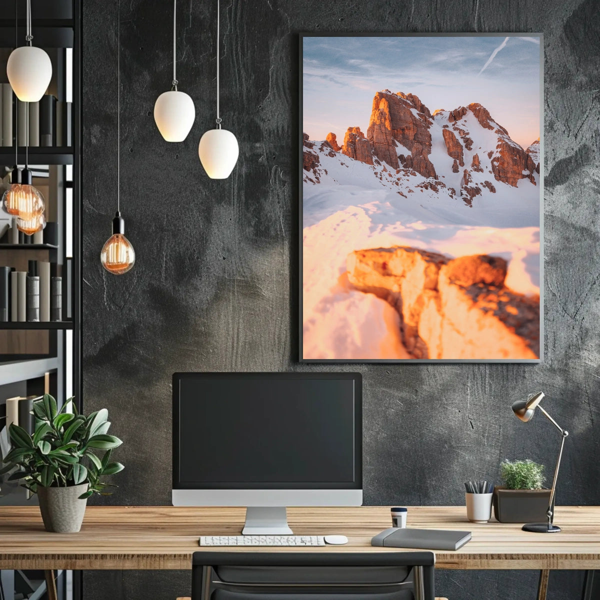 Majestic Alpine Sunrise Landscape National Park Poster