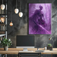 Spectral Warrior Art: Dark Fantasy or Mythology Poster PosterGoat
