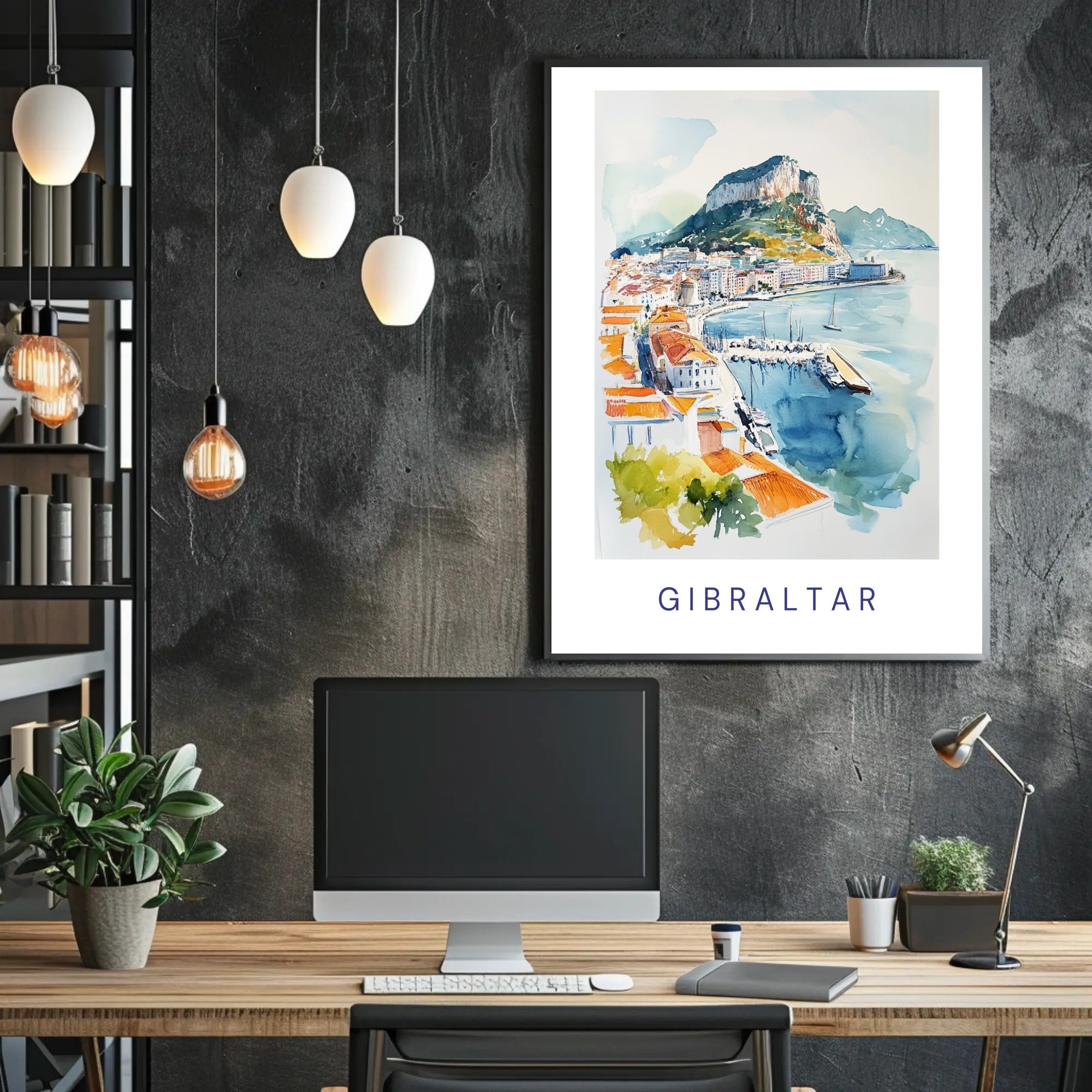 Scenic View of Gibraltar Poster PosterGoat