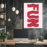 Playful Bacon-Like Typography in Abstract or Artistic Poster PosterGoat