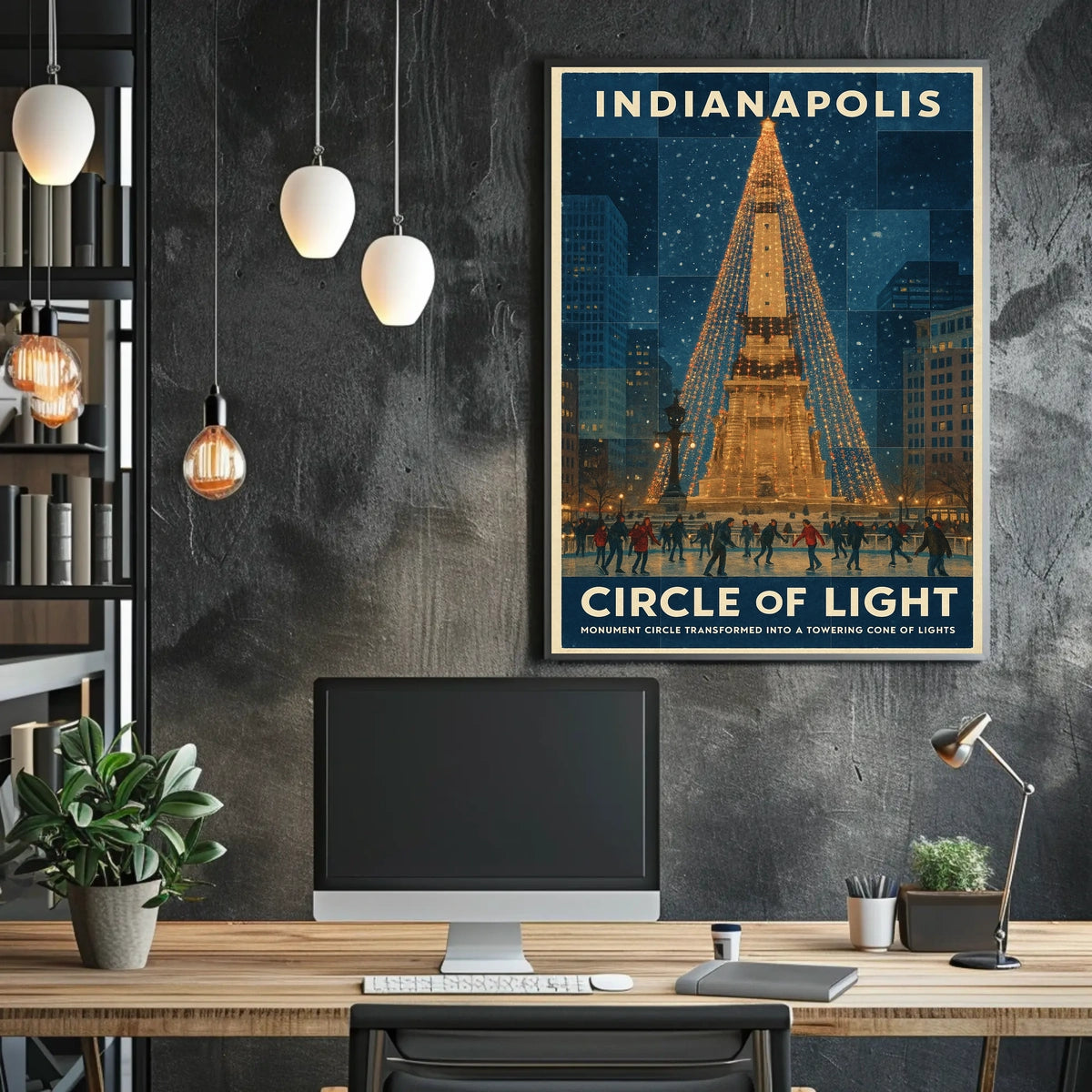 Indianapolis Circle Of Light Poster