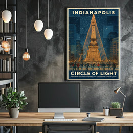 Indianapolis Circle Of Light Poster